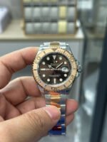 VS Factory Rolex Yacht-Master 126621-0001 40mm Half Rose Gold Brown Dial