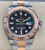 VS Factory Rolex Yacht-Master 126621-0002 40mm Half Rose Gold Black Dial