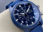 VVS Factory IWC Pilot Chronograph Top Gun IW389404 42mm Ceramic Rubber Strap Arabic Numerals Blue Dial - Image 2