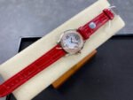 YF Factory Chopard Happy Sport 277473-5002 36mm Diamond Rose Gold Bezel Steel Leather Strap Roman Numerals White Dial - Image 4