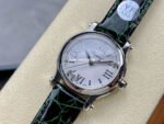YF Factory Chopard Happy Sport 278590-3001 30mm Steel Green Leather Strap Roman Numerals White Dial - Image 3