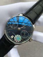 YL Factory IWC Portuguese IW500109 42mm Steel Leather Strap Steel Arabic Number Black Dial - Image 3