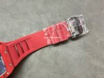 YS Factory Richard Mille Skull RM 52-01 44mm Red Carbon Fiber Red Rubber Strap Skeletonized Skull Dial - Image 8