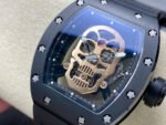 YS Factory Tourbillon Richard Mille Manual Winding RM52-01 44.3mm Black Ceramic Rubber Strap Skeletonized Dial - Image 3