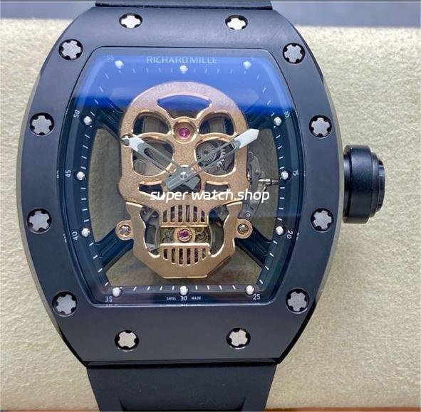 YS-Factory-Tourbillon-Richard-Mille-Manual-Winding-RM52-01-44.3mm-Black-Ceramic-Rubber-Str-4.jpg YS Factory Tourbillon Richard Mille Manual Winding RM52-01 44.3mm Black Ceramic Rubber Strap Skeletonized Dial - Image 1
