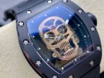 YS Factory Tourbillon Richard Mille Manual Winding RM52-01 44.3mm Black Ceramic Rubber Strap Skeletonized Dial - Image 2