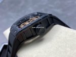 YS Factory Tourbillon Richard Mille Manual Winding RM52-01 44.3mm Black Ceramic Rubber Strap Skeletonized Dial - Image 6