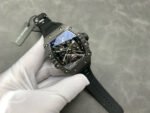 YS Factory Tourbillon Richard Mille RM12-01 42mm Carbon Fiber Rubber Strap Tourbillon Skeleton Dial - Image 4