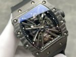 YS Factory Tourbillon Richard Mille RM12-01 42mm Carbon Fiber Rubber Strap Tourbillon Skeleton Dial - Image 2