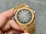 ZF Factory Audemars Piguet Royal Oak Jumbo 16202OR.OO.1240OR.02 Royal Oak Extra Thin 39mm Full Rose Gold Black Dial - Image 2