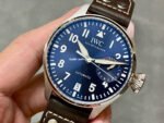 ZF Factory IWC Big Pilot IW501002 46mm Steel Leather Strap Blue Arabic Number Dial - Image 3