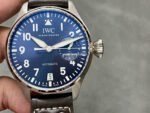 ZF Factory IWC Big Pilot IW501002 46mm Steel Leather Strap Blue Arabic Number Dial