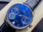 ZF Factory IWC Portuguese Automatic IW500710 42mm Steel Leather Strap Arabic Numerals Blue Dial - Image 2