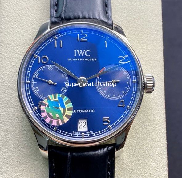 ZF-Factory-IWC-Portuguese-Automatic-IW500710-42mm-Steel-Leather-Strap-Arabic-Numerals-Blue-Dial-9.jpg ZF Factory IWC Portuguese Automatic IW500710 42mm Steel Leather Strap Arabic Numerals Blue Dial - Image 1