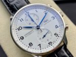 ZF Factory IWC Portuguese Chronograph IW371602 40mm Steel Leather Strap Arabic Numerals White Dial - Image 2