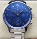 ZF Factory IWC Portuguese Chronograph IW371606 41mm Steel Blue Dial