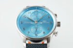 ZF Factory IWC Portuguese Chronograph IW371626 41mm White Gold Ice Blue Dial - Image 3