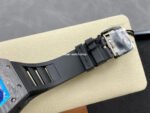 ZF Factory Richard Mille RM 055 42.7mm Carbon Fiber Black Rubber Strap Skeletonized Blue Dial - Image 8