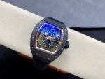 ZF Factory Richard Mille RM 055 42.7mm Carbon Fiber Black Rubber Strap Skeletonized Rose Gold Dial - Image 3